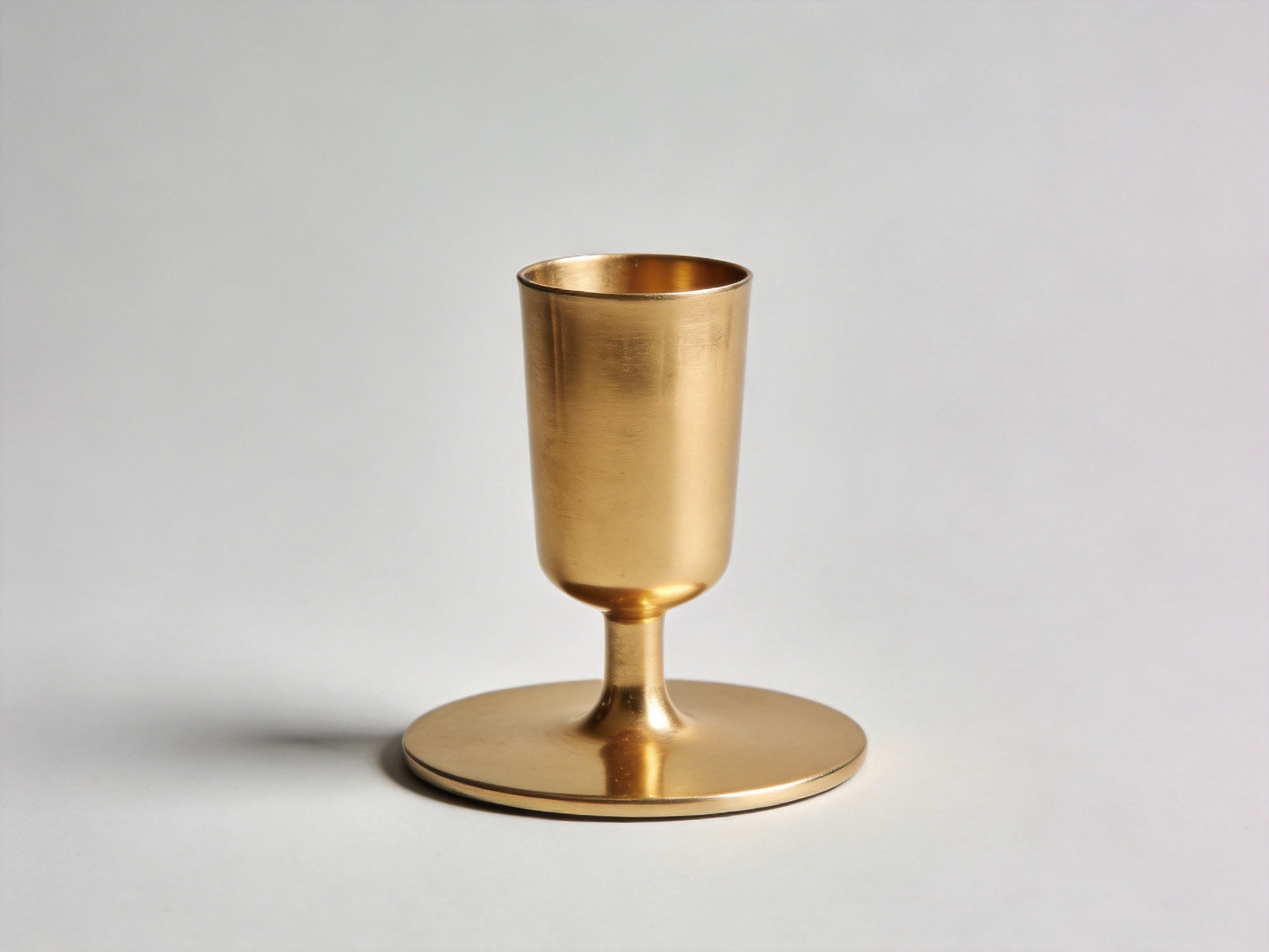 Minimalist Brass Taper Candle Holder